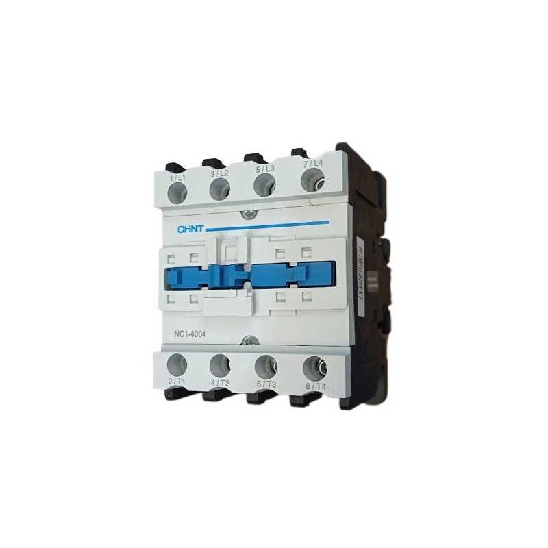 Contactor NC1, 40A 4P 18.5KW (AC3/380V) contr 220V — CHINT