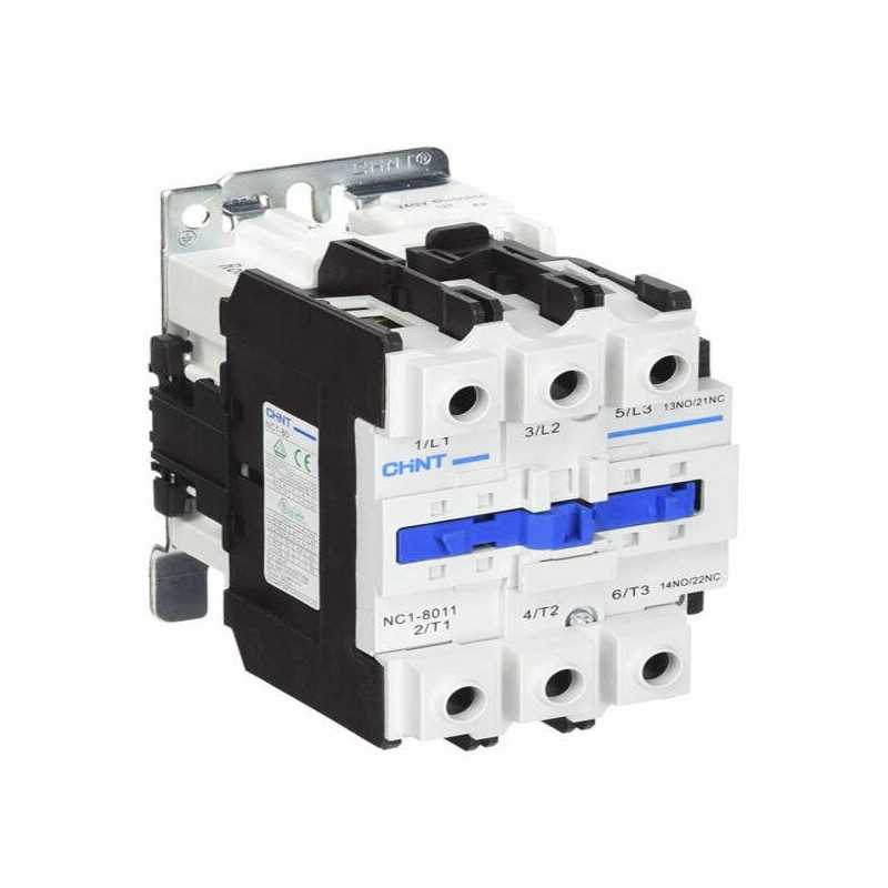 Contactor NC1, 50A 3P más 1NA más 1NC, 22KW (AC3/380V) contr 220V — CHINT