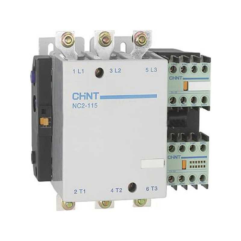 Contactor NC2, 115A 3P, 55KW, control 220 Vac — CHINT