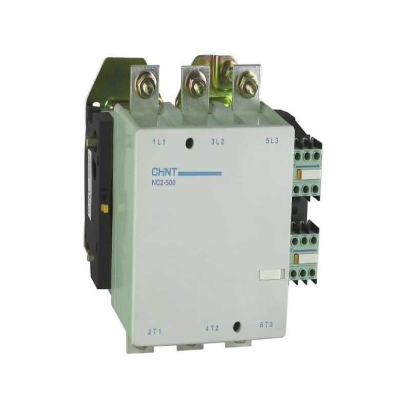 Contactor NC2, 500A 3P, 250KW, control 220 Vac — CHINT