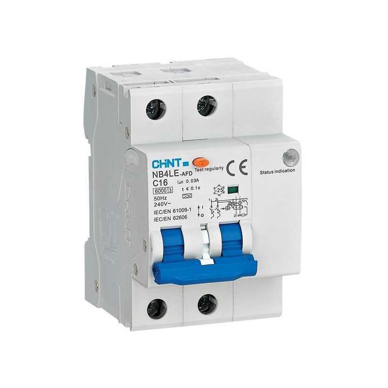 Diferencial con detector de Falla de Arco 2P, 32A, SEC (MCB+AFDD+RCB) — CHINT