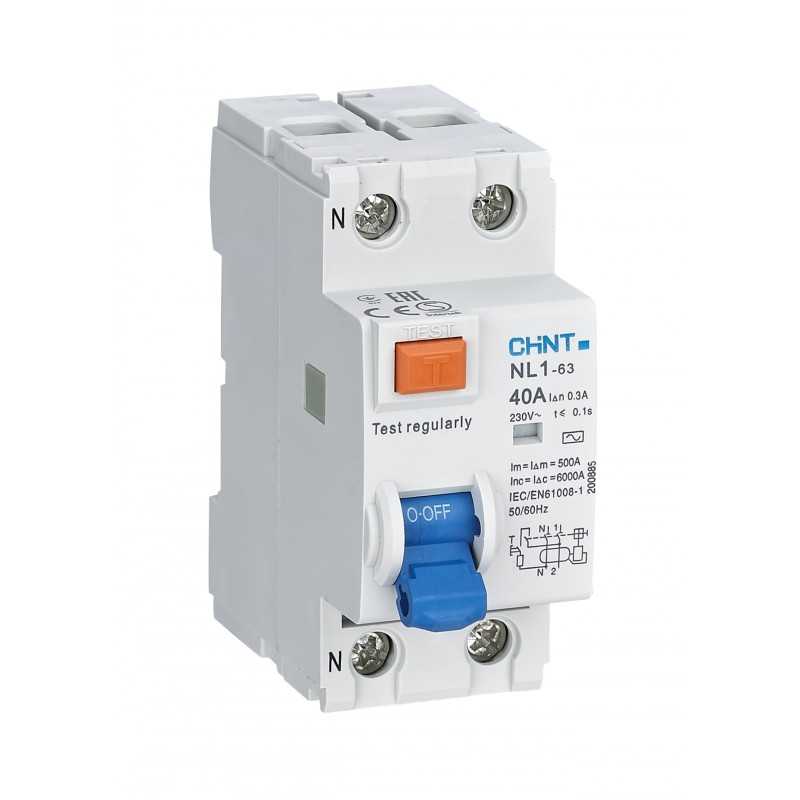 Diferencial RCCB 2Px100A 300mA 10KA Tipo A, NL1 — CHINT