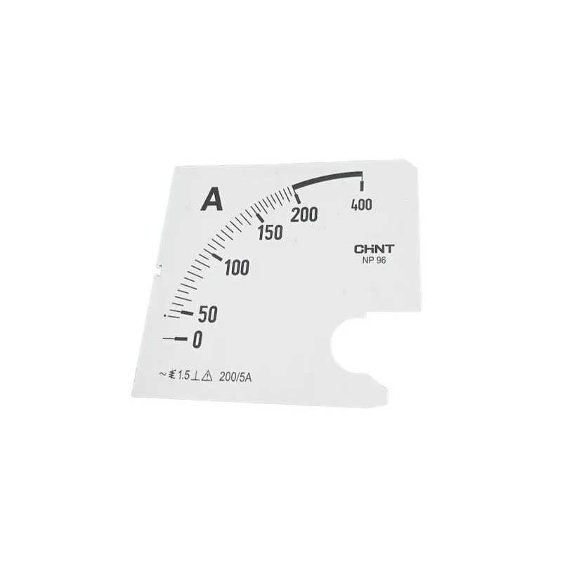 Escala AC p/ amperimetro NP96, 96x96mm, 0-50A — CHINT