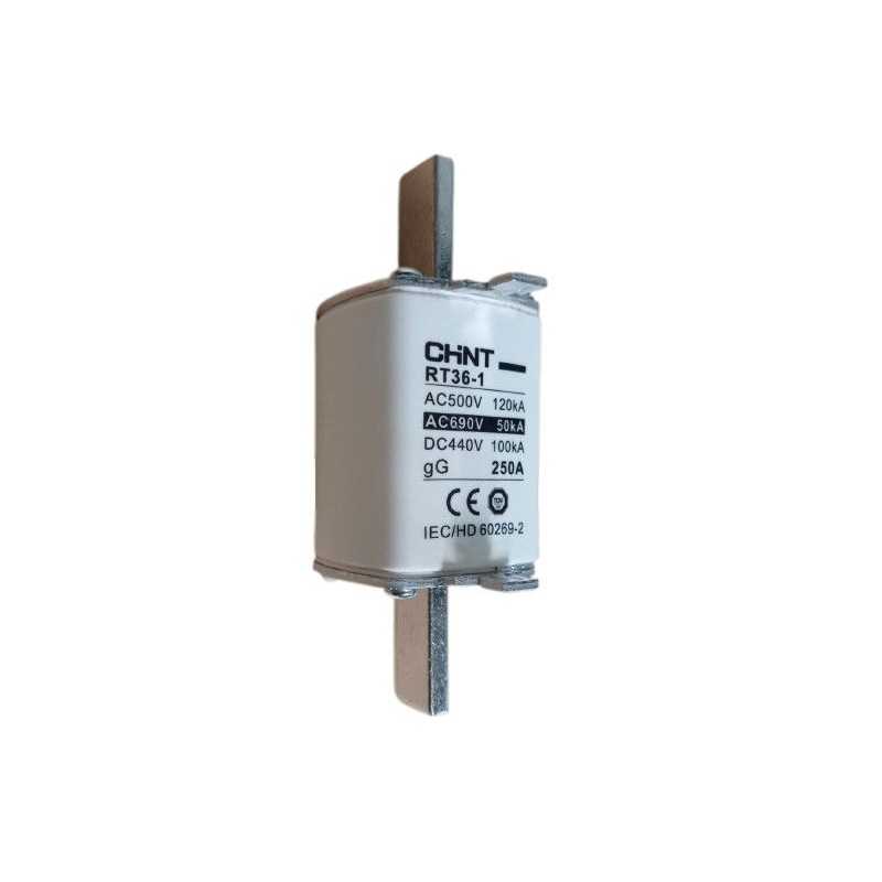 Fusible NH1, 80A, curva gG/gL, 500VAC/120kA 440VDC/100kA — CHINT