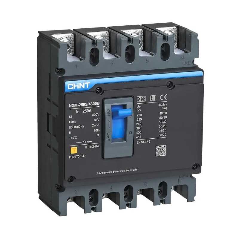 Interruptor MCCB 3P+N TMF (fijo) 200A 50kA NXM-250H — CHINT
