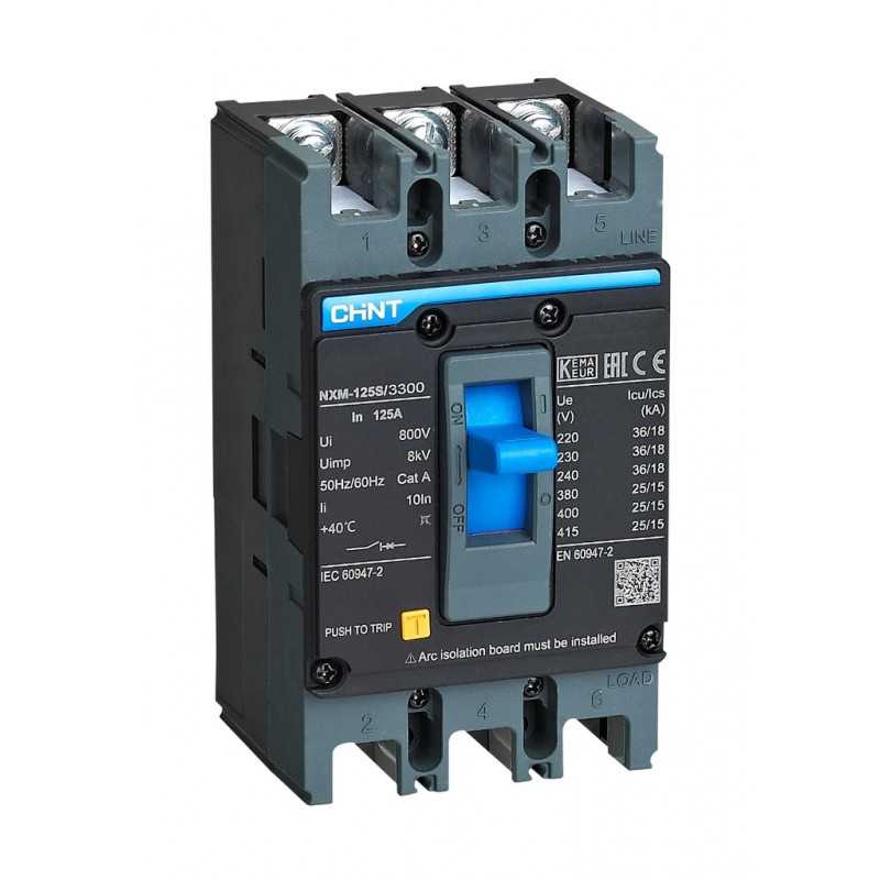 Interruptor MCCB fijo NXM-250S 3P 180A 36kA — CHINT