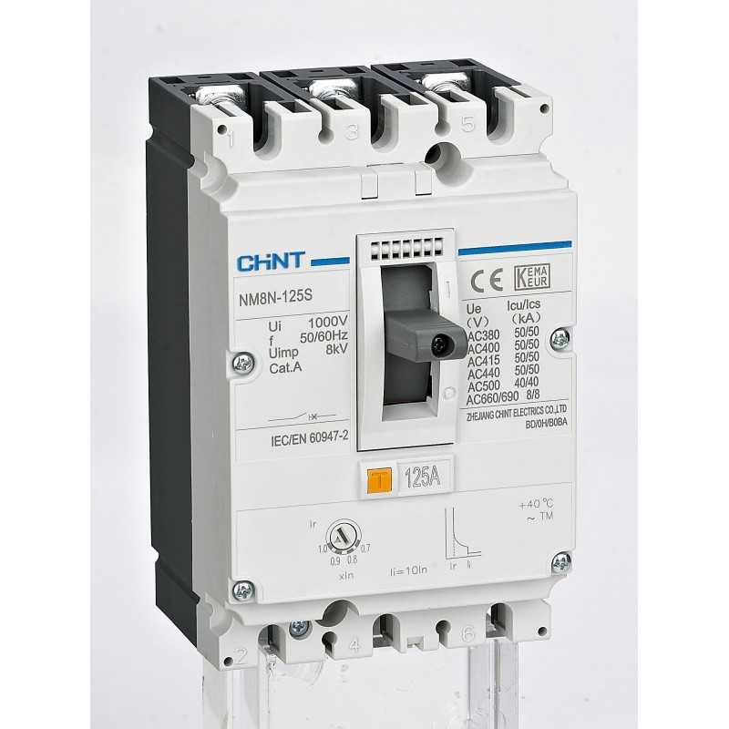 Interruptor NM8N-1600S 3P MCCB 875-1250A 415V 50kA — CHINT