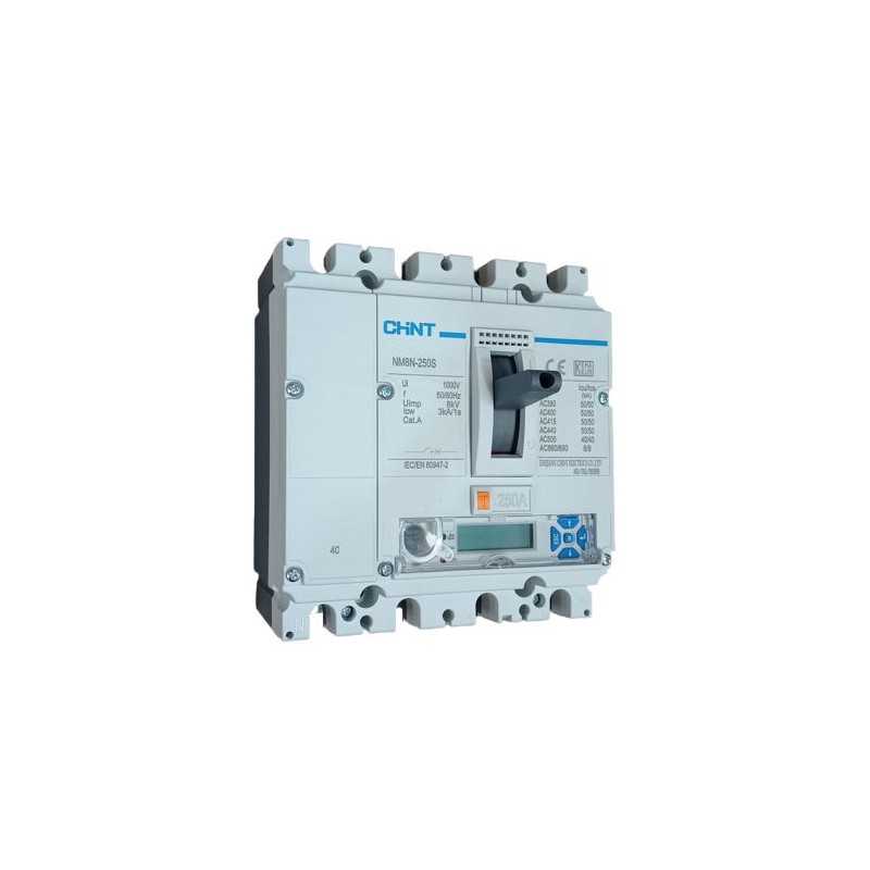 Interruptor NM8N-250S 4P 250A Electrónico 100-250A 415V 50kA — CHINT