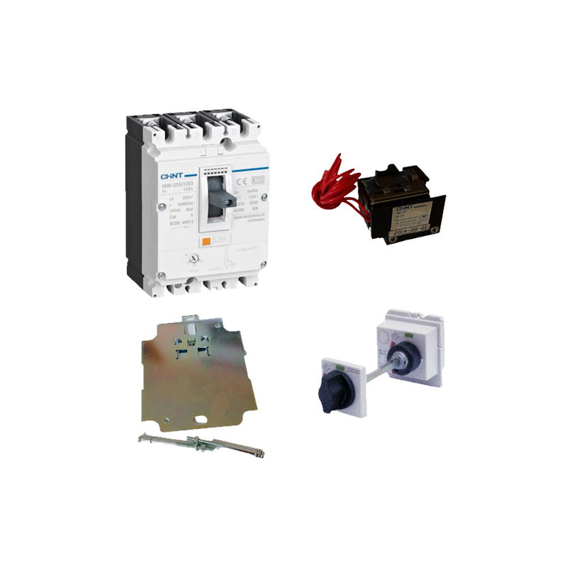 KIT INT 3P NM8-125S 40-50A + BOB/MIN 220V +MAND/EXT+ADAP DIN — CHINT