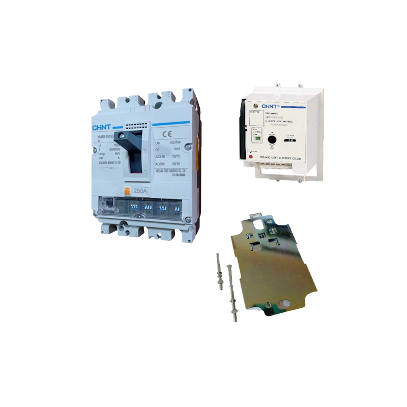 KIT INT 3P NM8S-250H 64-160A LS/I + MAN. MOT 380V + ADAP DIN — CHINT