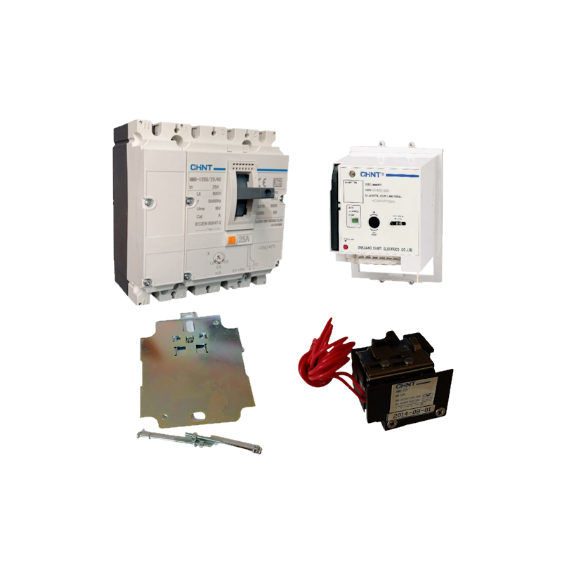 KIT INT 4P NM8-125S 20-25A + BOB/MIN 380V + MAN/MOT 220V+DIN — CHINT