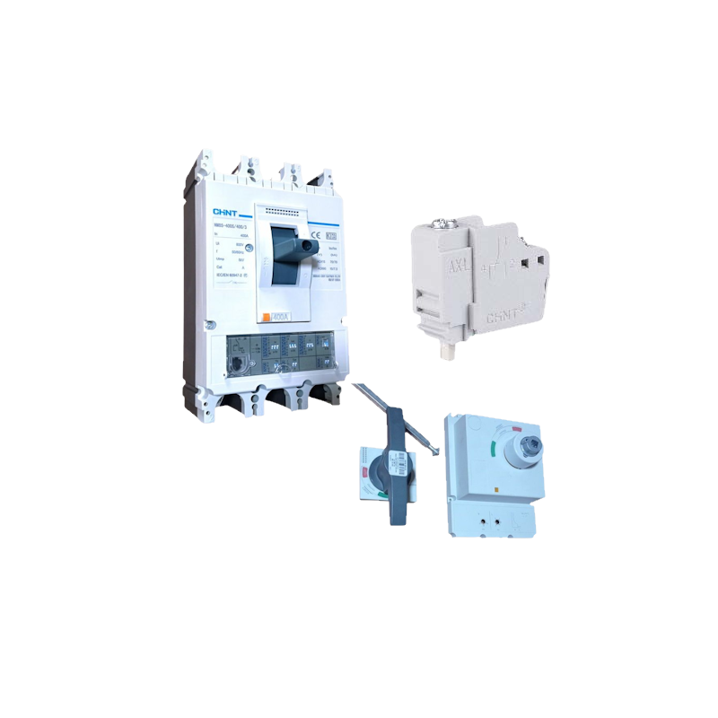 KIT INTER. 3P NM8S-400S 160-400A LS/I 70kA + MANDO EXT + AUX — CHINT