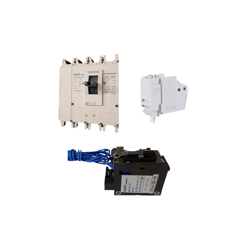 KIT INTER. 4P NM8-400H 252-315A TMA + BOB. MINIM 380V + AUX — CHINT
