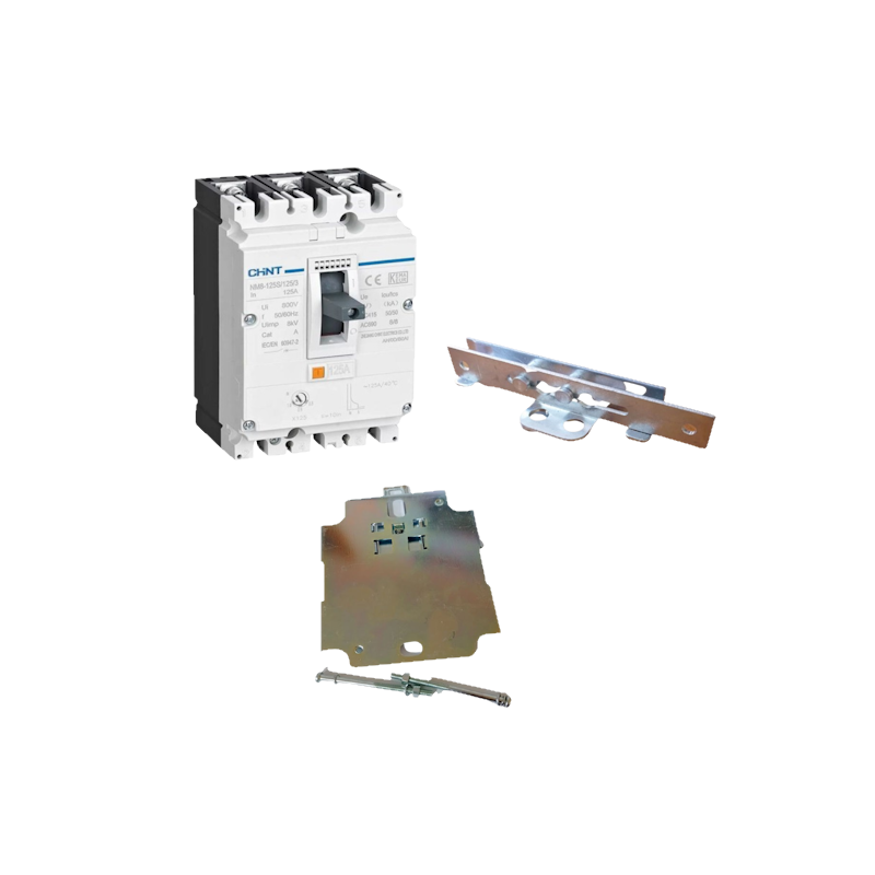 KIT INTERR. 3P NM8-125S 25-32A TMA + BLOQ PALANCA + ADAP DIN — CHINT