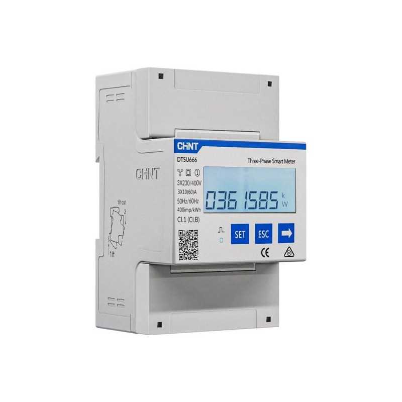 Medidor energía (remarcador) 1.5(6)A 3P+N RS485, montaje DIN — CHINT