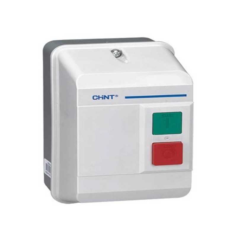 Partidor directo caja IP55, 5.5kW 12A Ctrl 220Vac, s/termico — CHINT