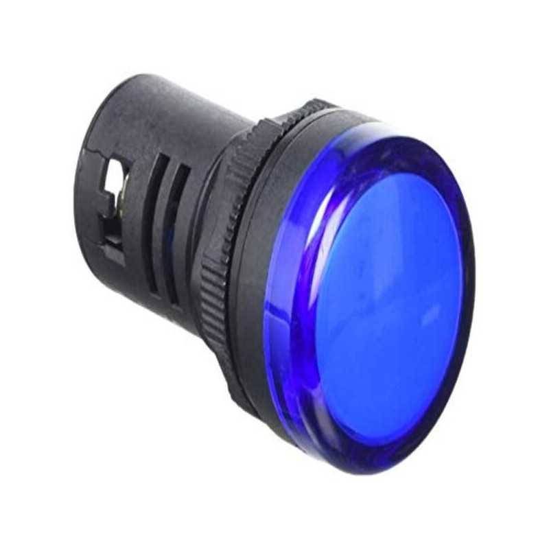 Piloto LED compacto IP65 Ø22mm 220Vac Azul — CHINT