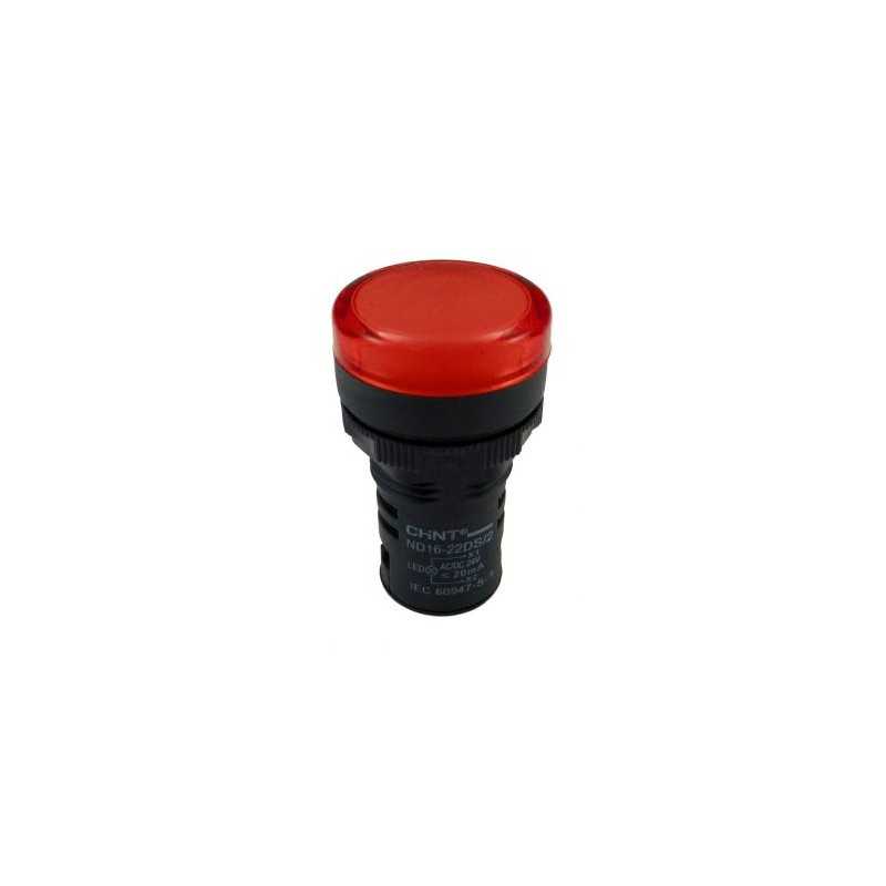 Piloto LED compacto IP65 Ø22mm 400Vac Rojo — CHINT