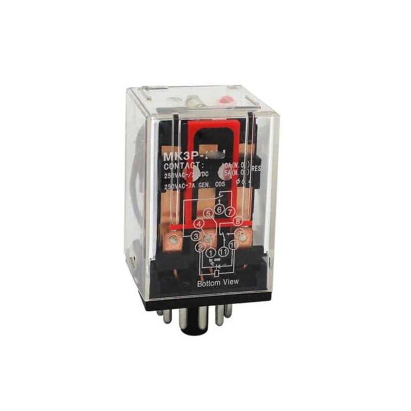 Relé encapsulado 24V AC, 3 NA/NC, 10A, undecal — CHINT