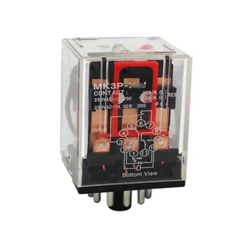 Relé encapsulado 24V DC, 3 NA/NC, 10A, undecal — CHINT