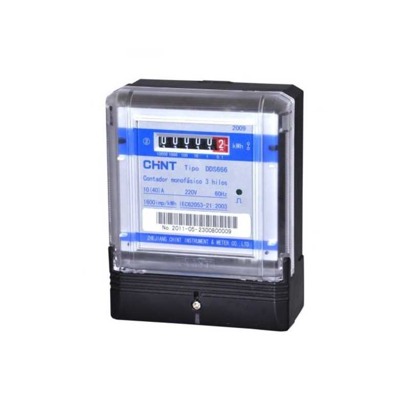 Remarcador electrónico monofásico 10(40A) DDS666 (sin certificación SEC) — CHINT