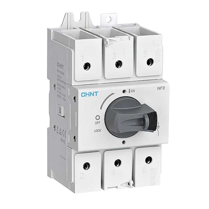 Seccionador a riel DIN NF2 Chint 40A, 3P, AC-23A, 415V — CHINT