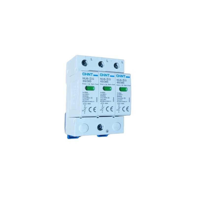Supresor transiente 3P 385Vac, Imax 65kA, 2kV — CHINT