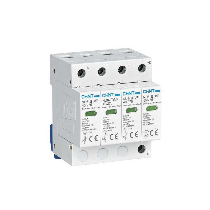 Supresor transiente 3P+N 385Vac, Imax 40kA, 1.8kV — CHINT