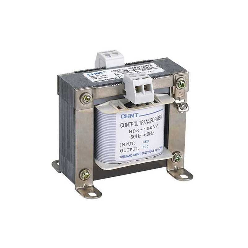Transformador control NDK-100, 100VA, 230/24V AC, IP00 — CHINT