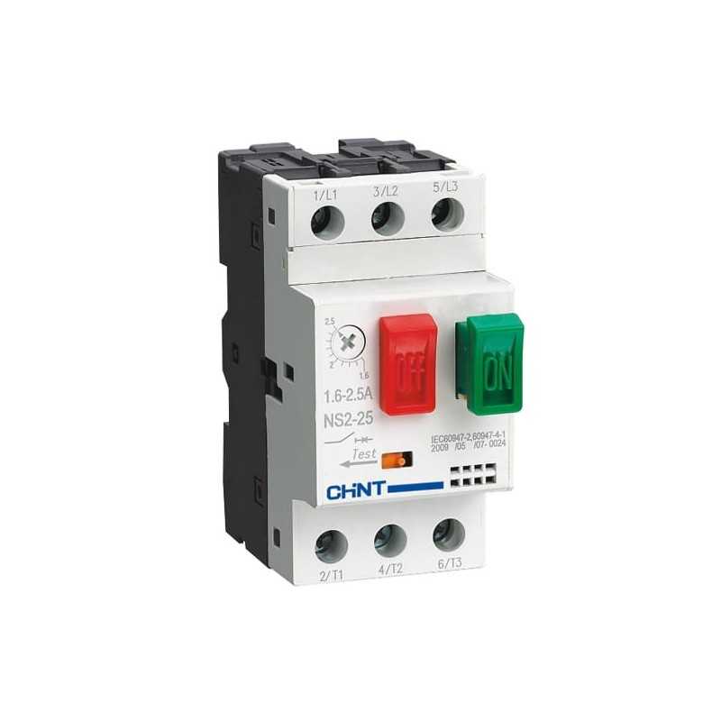 Guardamotor c/tecla NS2-80B (reg 25-40A) 15kA — CHINT