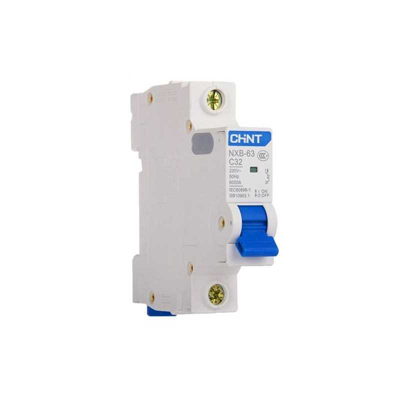 Interruptor 1Px20A 6kA curva C, Certificación SEC, NXB-63 — CHINT