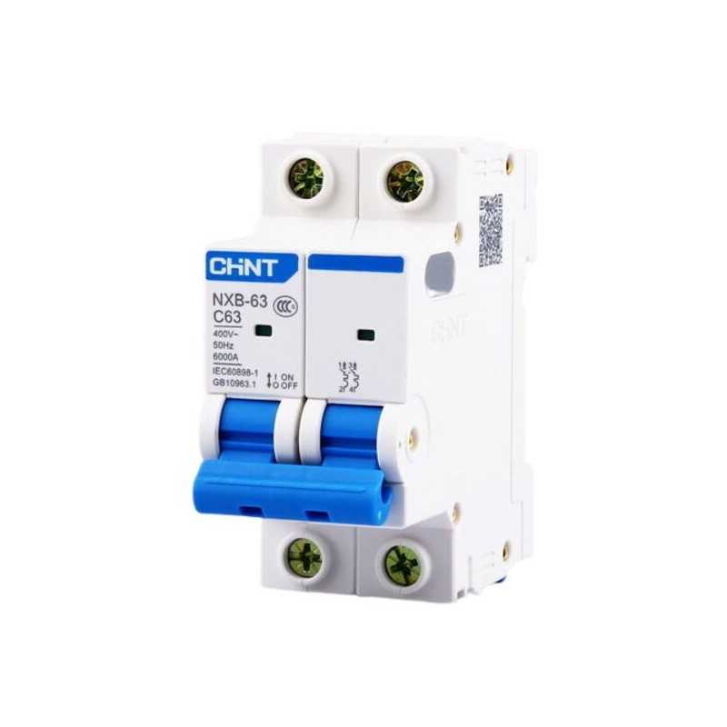 Interruptor 2Px32A 10kA curva C, NXB-63H — CHINT