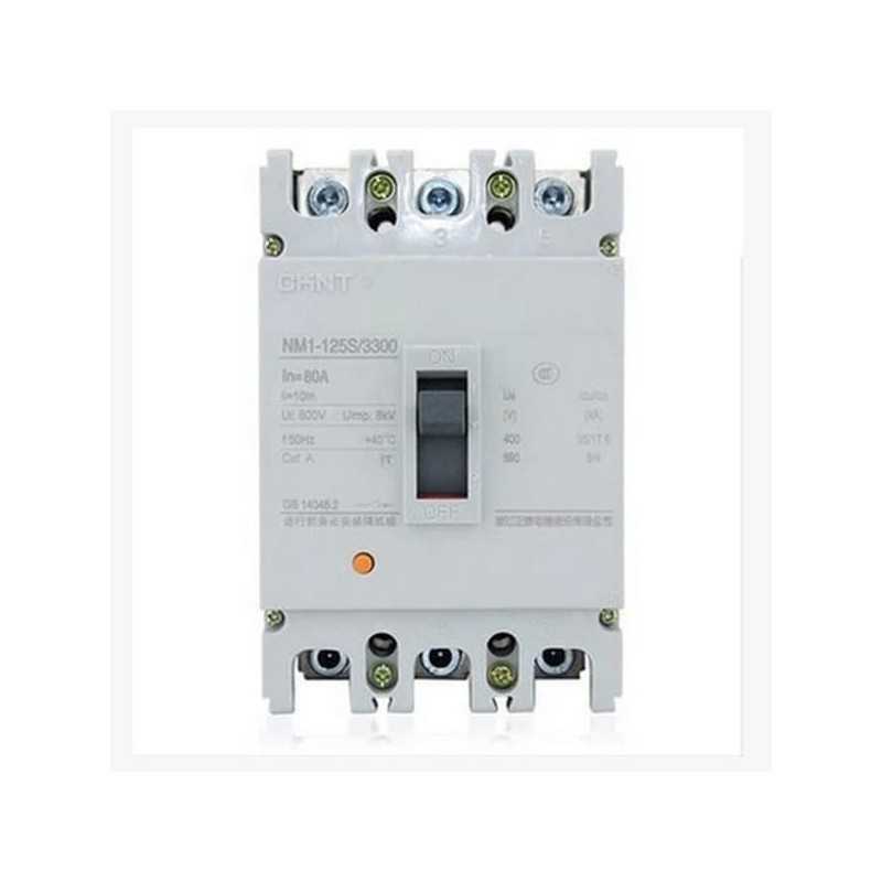 Interruptor 3P NM1-125S 80A (fijo) 415V,25kA — CHINT