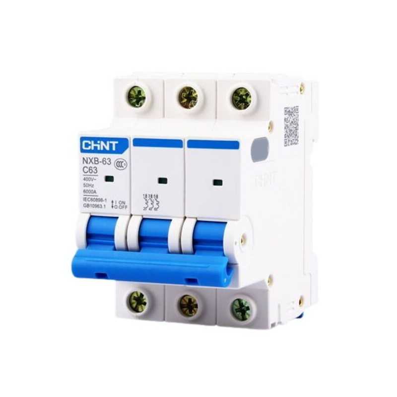 Interruptor 3Px10A 6kA curva C, NXB-63 — CHINT