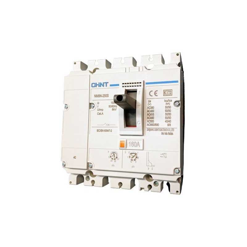 Interruptor 4P 250A Termomagnetico 0.8-1In 415V 50kA — CHINT