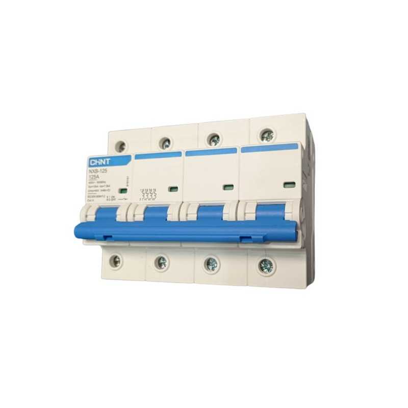 Interruptor 4Px125A 10kA curva C, NXB-125H — CHINT