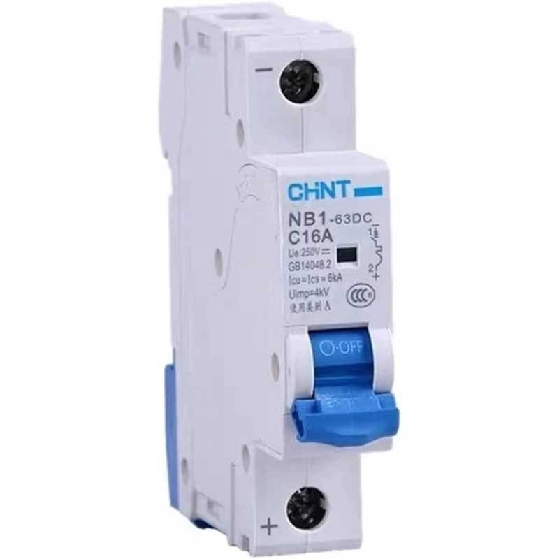 Interruptor DC 1Px4A 250VDC, curva C — CHINT
