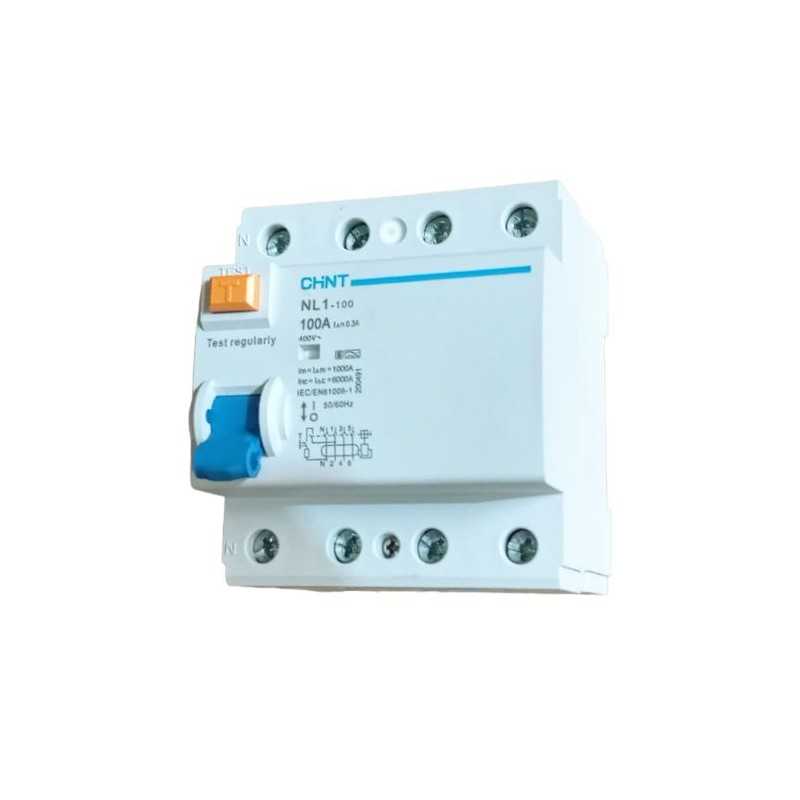 Interruptor diferencial 4Px100A 300mA 6KA Tipo-A NL1 — CHINT