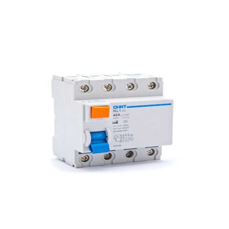 Interruptor diferencial 4Px63A 30mA 6KA RCCB NL1 — CHINT
