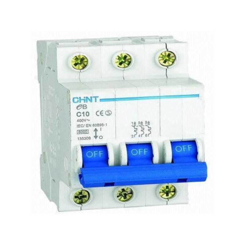 Interruptor Industrial 3Px25A 6kA curva C, IEC 60947-2 — CHINT