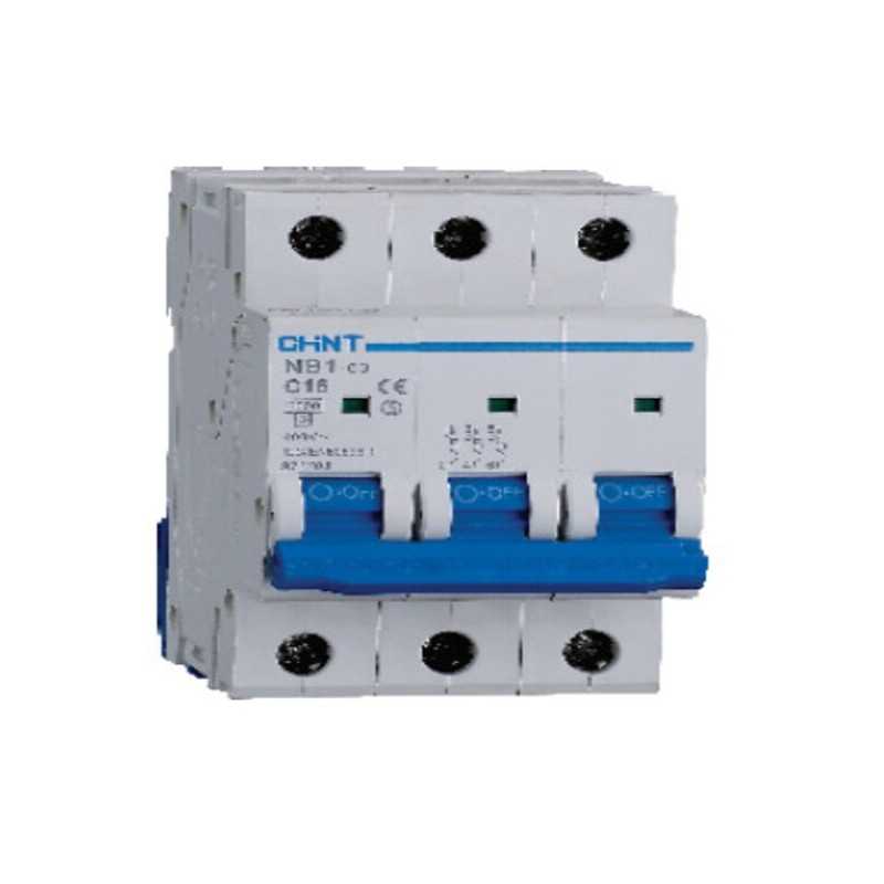 Interruptor Industrial 3Px6A 6kA curva C, IEC 60947-2 — CHINT
