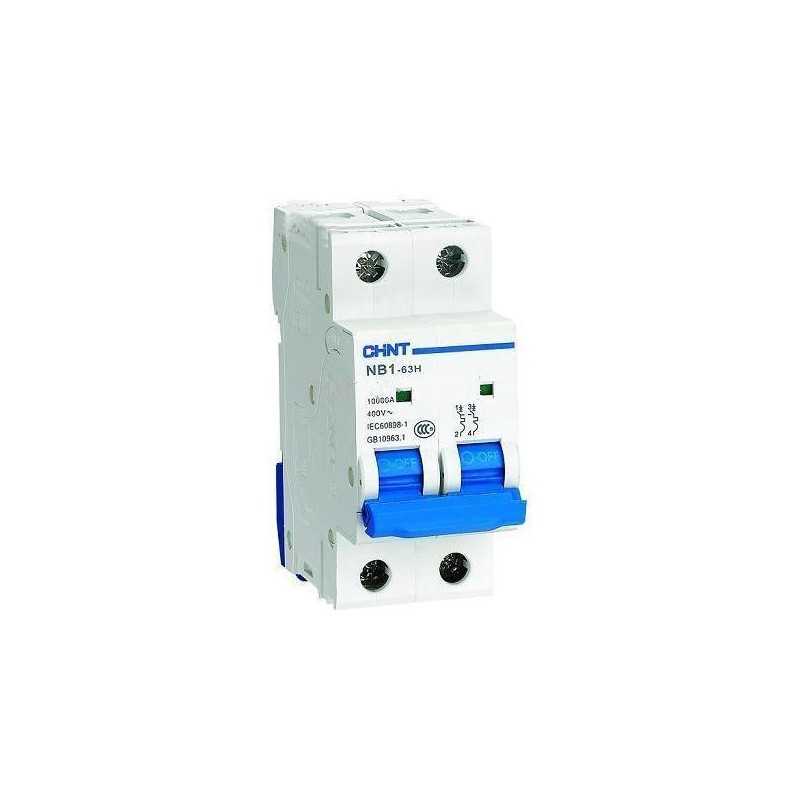 Interruptor MCB 2Px25A 6kA curva C, NB1 AC — CHINT
