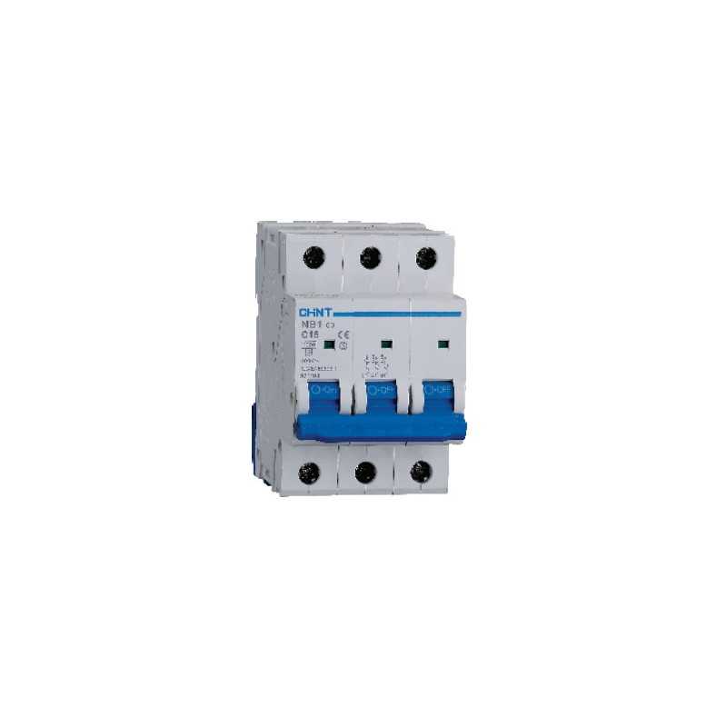 Interruptor MCB 3Px20A 6kA curva C, NB1 AC — CHINT