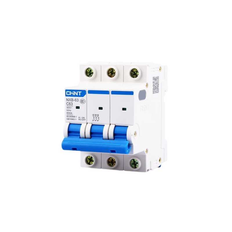 Interruptor MCB 3Px40A 6kA curva C [SEC] NXB-63 — CHINT