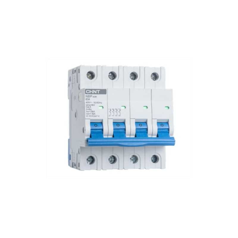 Interruptor MCB curva C 4Px32A, 15kA IEC60947 — CHINT