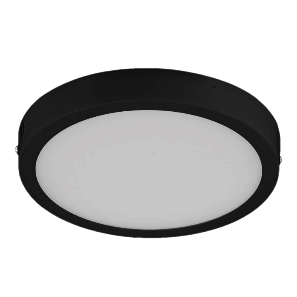 Panel Led Circular Negro 18w 3000K D21cm Sobrepuesto Westinghouse — Westinghouse