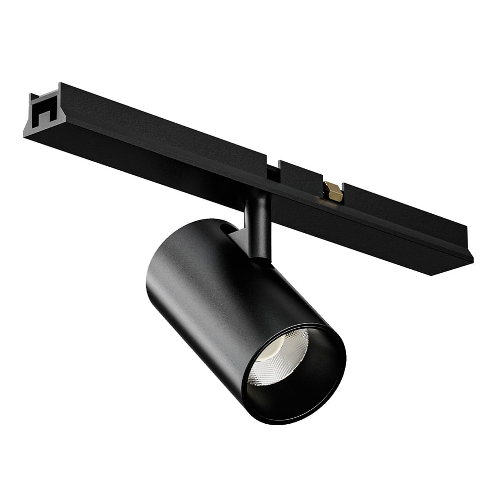 Foco para Riel Magnetico Spot Negro Luz Calida 5W — Colors